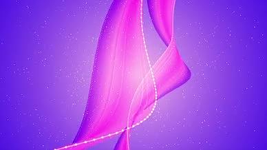 4K梦幻紫色丝绸丝带飘荡动感led舞台视频的预览图